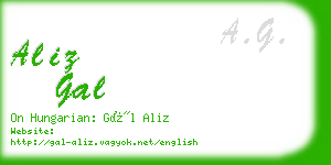 aliz gal business card